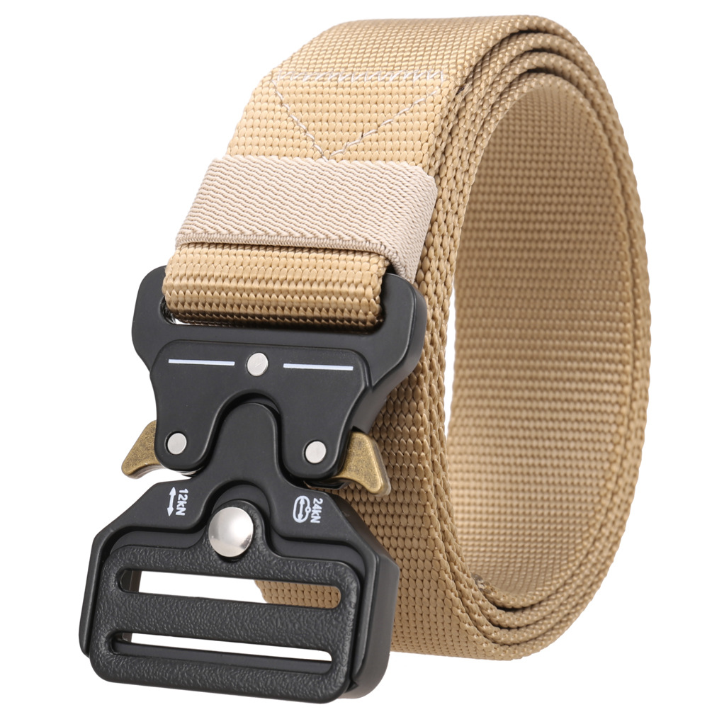 卡扣腰带 尼龙编织皮带男士 现货皮带ly38-24195
