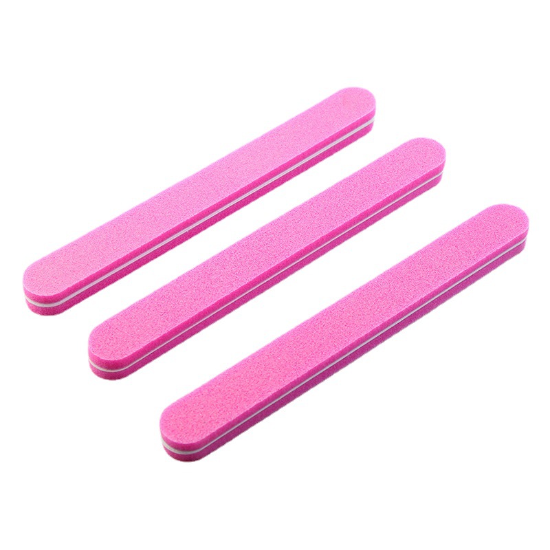 New Products in Stock Wholesale Nail Polishing and Grinding Tools Sanding Bar Double-Sided Foam Nail File Frosted Sanding Bar