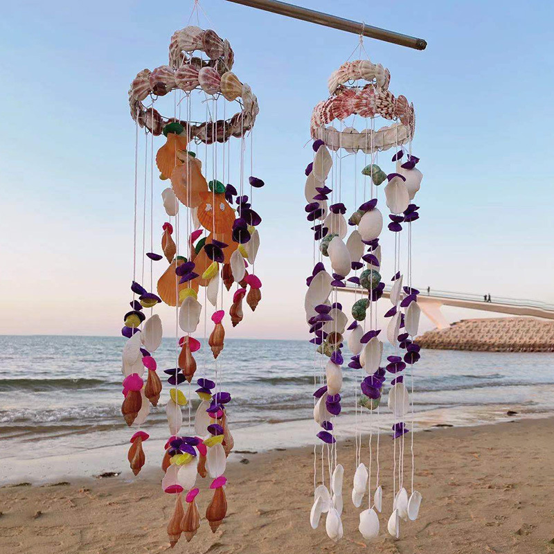 贝壳风铃景区旅游纪念网红挂件装饰手工风铃墙上挂件节日礼物