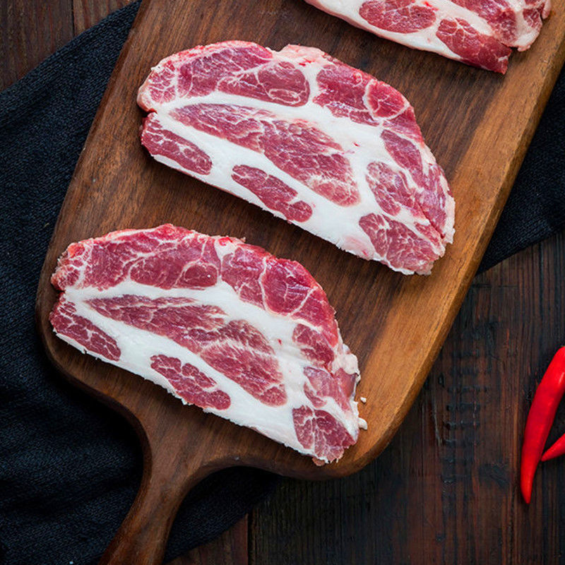 黑猪梅花肉猪颈肉新鲜冷冻生猪肉里脊肉农家土猪梅头肉叉烧猪扒肉