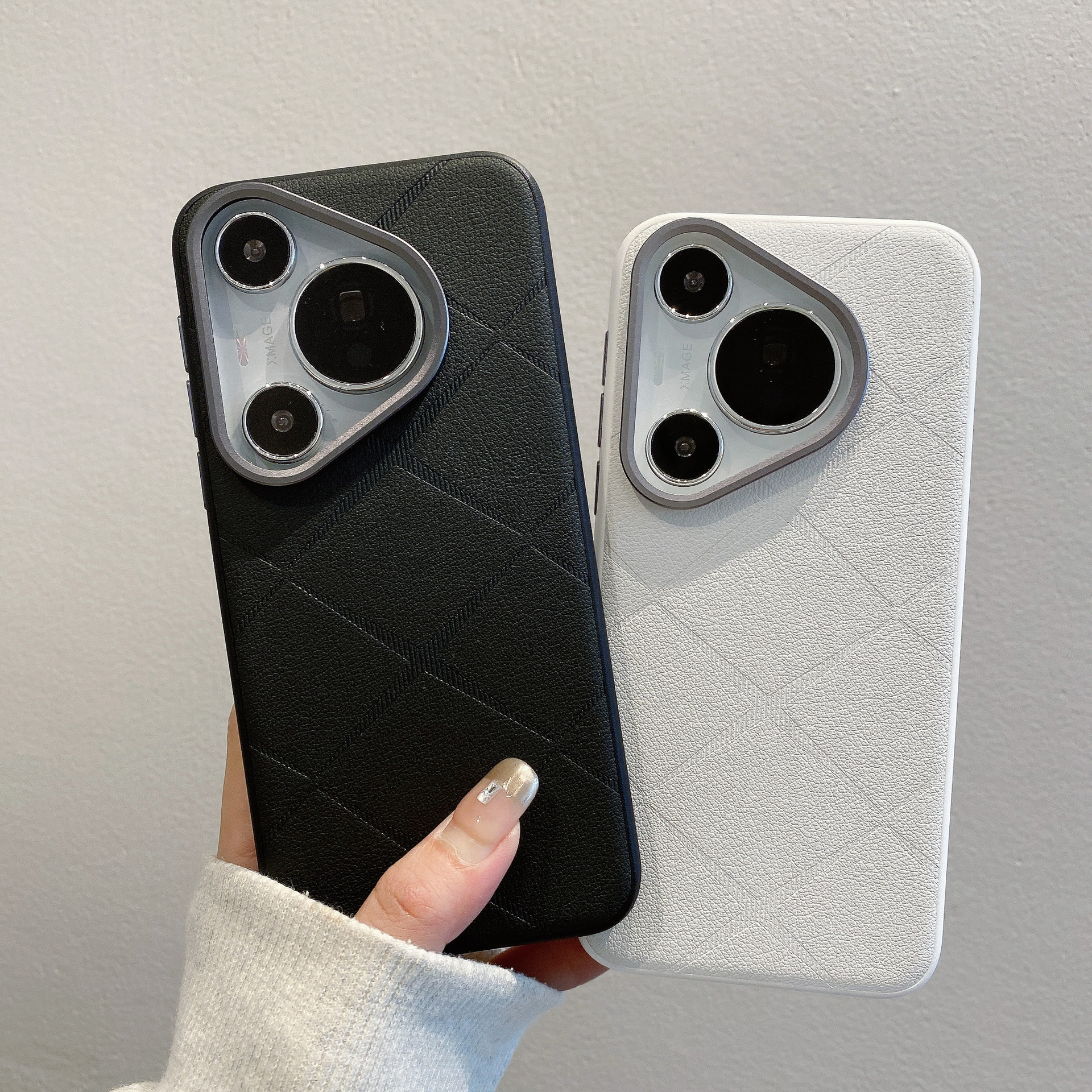 适用华为pura70手机壳星芒素皮pura70pro 防摔保护套ultra新款