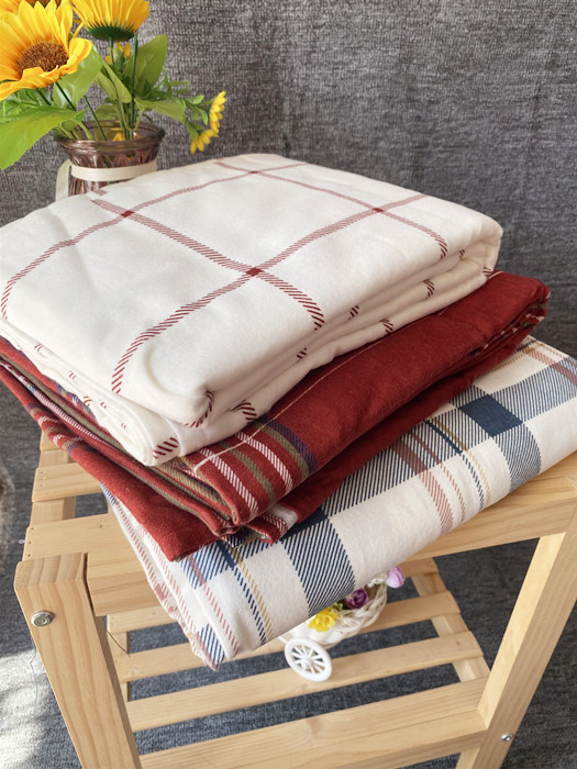 微瑕处理秋冬纯棉起绒布磨毛全棉磨绒床单睡单 180*230  230*250