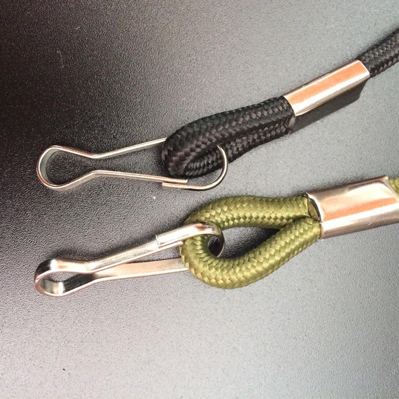 钥匙绳子防丢男士安全纯色腰挂老式怀旧军迷编织挂绳多功能黑色绳