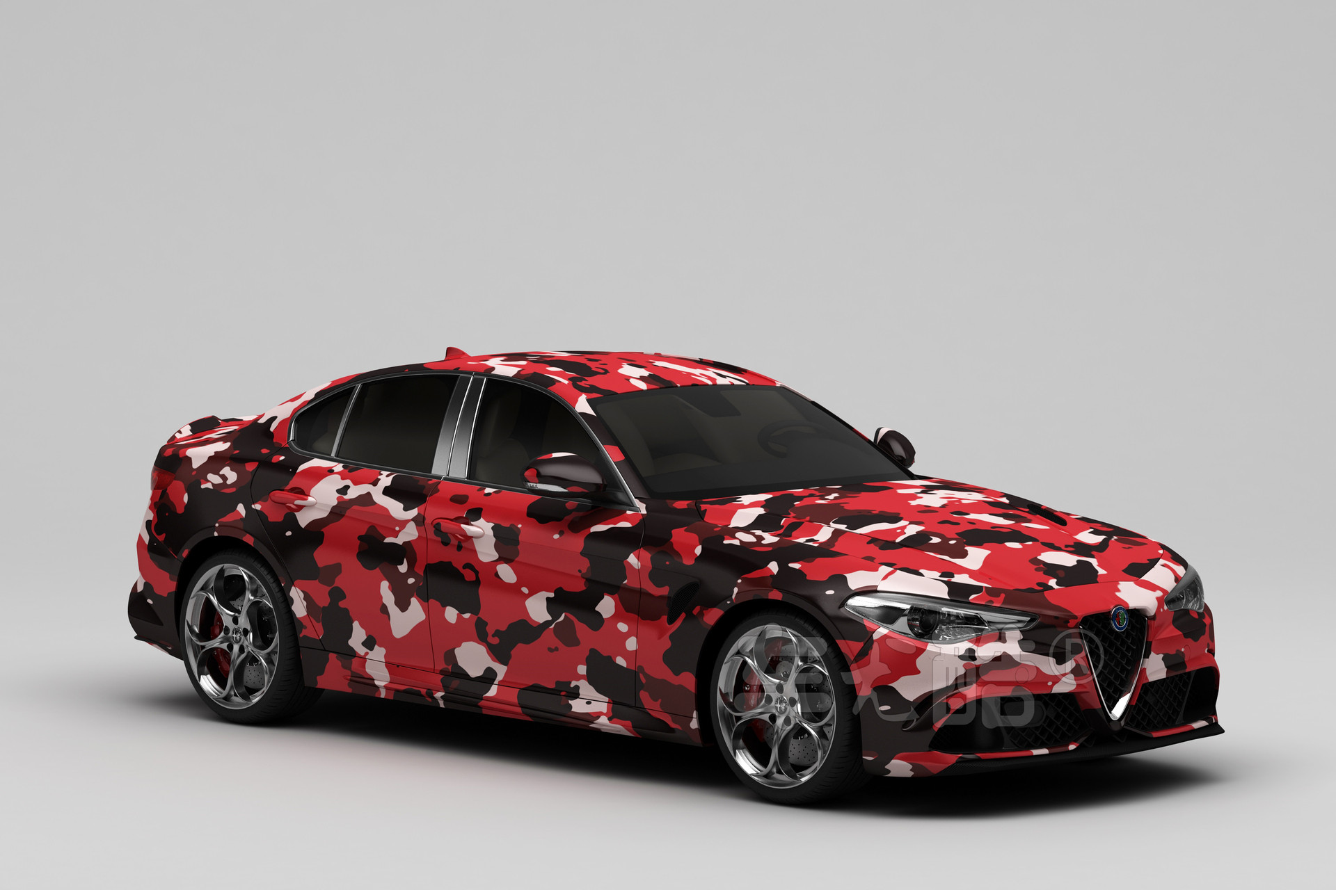 彩绘膜汽车改色膜 汽车涂鸦膜 个性改装车 渐变彩绘 汽车贴膜贴纸