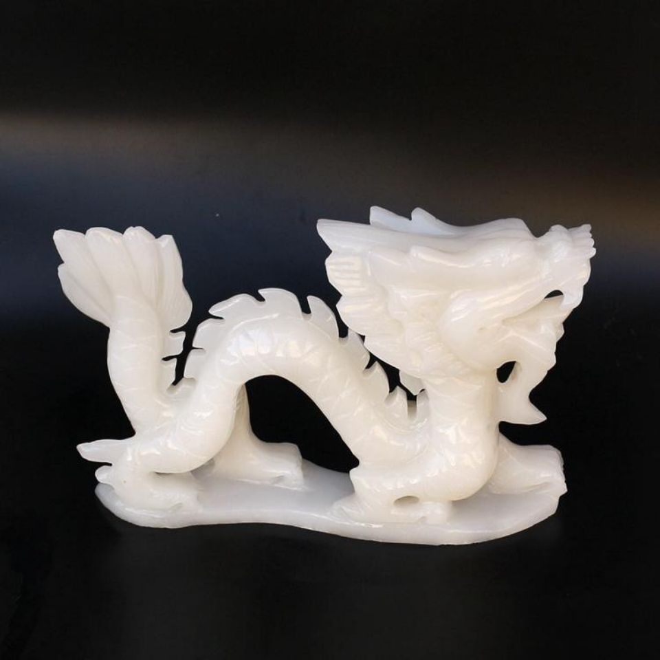 汉白玉石雕生肖龙