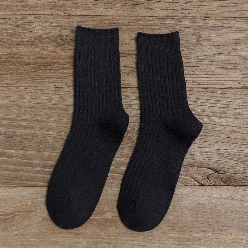 Socks for Women Korean Style Mid-Calf Length Socks Adult Socks Autumn and Winter Cotton Socks Ins Stockings Japanese JK Long Socks Bunching Socks Women