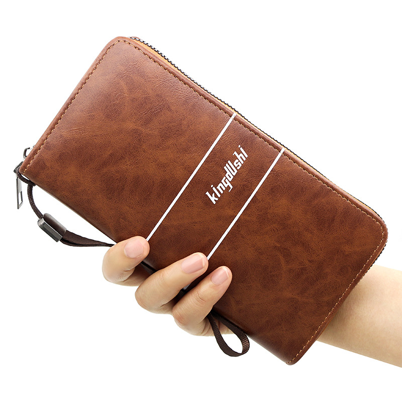 new men‘s wallet large capacity long wallet korean fashion zipper business clutch