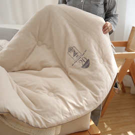 大豆纤维被纯棉被子冬被被芯加厚保暖春秋单人冬季全棉太空棉被心