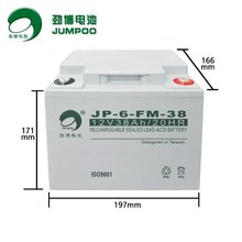 劲博蓄电池JP-HSE24-12 12v24ah 消防主机 铅酸免维护 ups电源