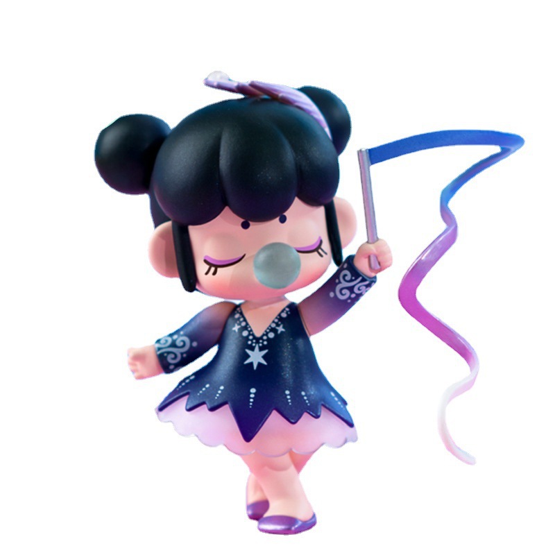 若来nanci运动会手办盲盒冠军鼻涕泡潮玩女孩蛋糕装饰可爱摆件