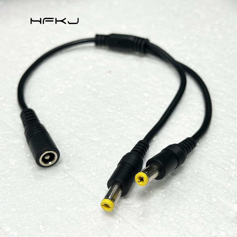 现货供应dc电源线dc5525安防监控一拖二0.75平方1分2大电流led灯