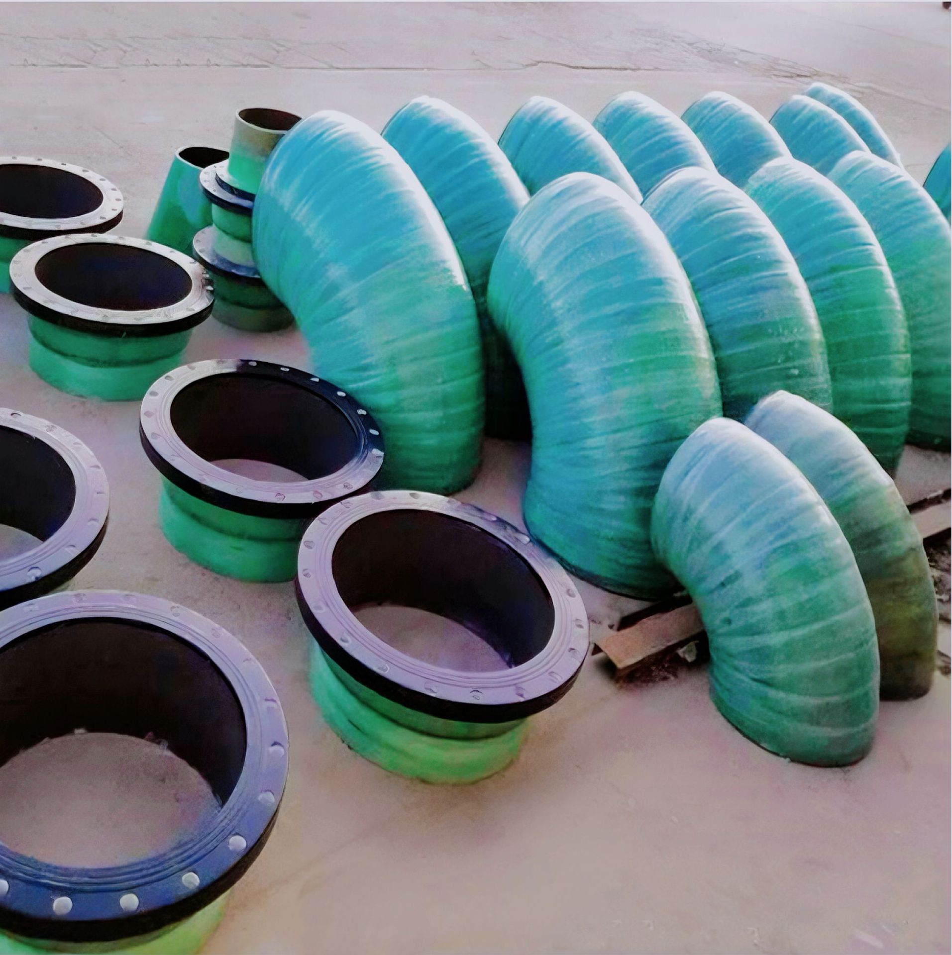 玻璃钢管件玻璃钢法兰弯头风阀玻璃钢通风抗压排水排污管件厂家