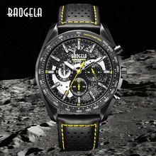 BAOGELA品牌手表不锈钢多功能计时防水休闲皮带男士watch外贸爆款