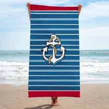 超大旅行超细纤维沙滩巾 快干高吸水性浴巾 沙滩运动防沙泳池浴巾