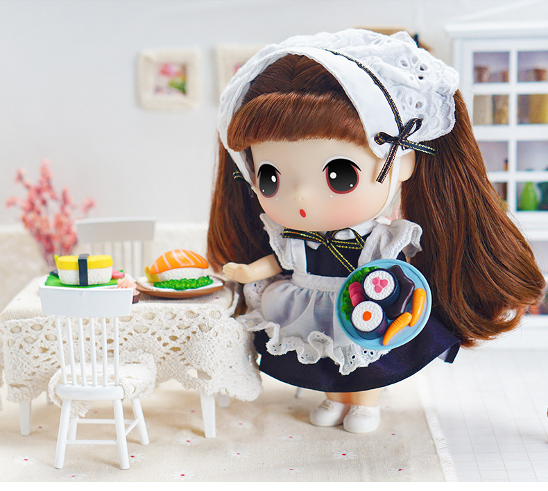 ddung冬己新款迷糊娃娃女仆角色娃娃女孩公主洋娃娃可爱萌娃玩偶