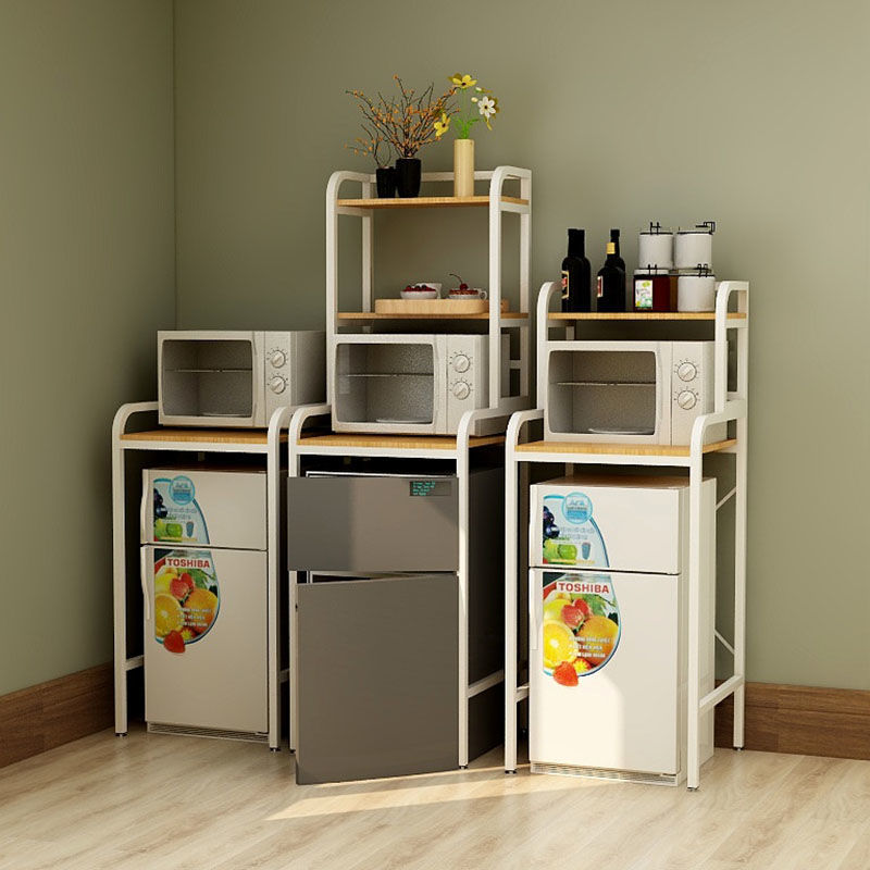 Refrigerator Shelf Floor Top Small Mini Freezer Top Storage Rack Household Microwave Oven Multi-Layer Small Shelf