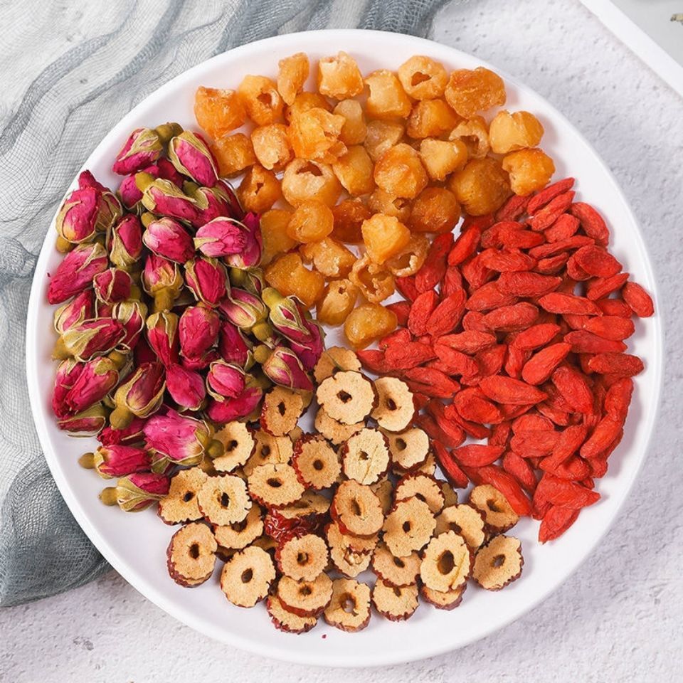 桂圆红枣枸杞玫瑰茶玫瑰花泡水养颜组合养生花草茶女人养颜美容茶