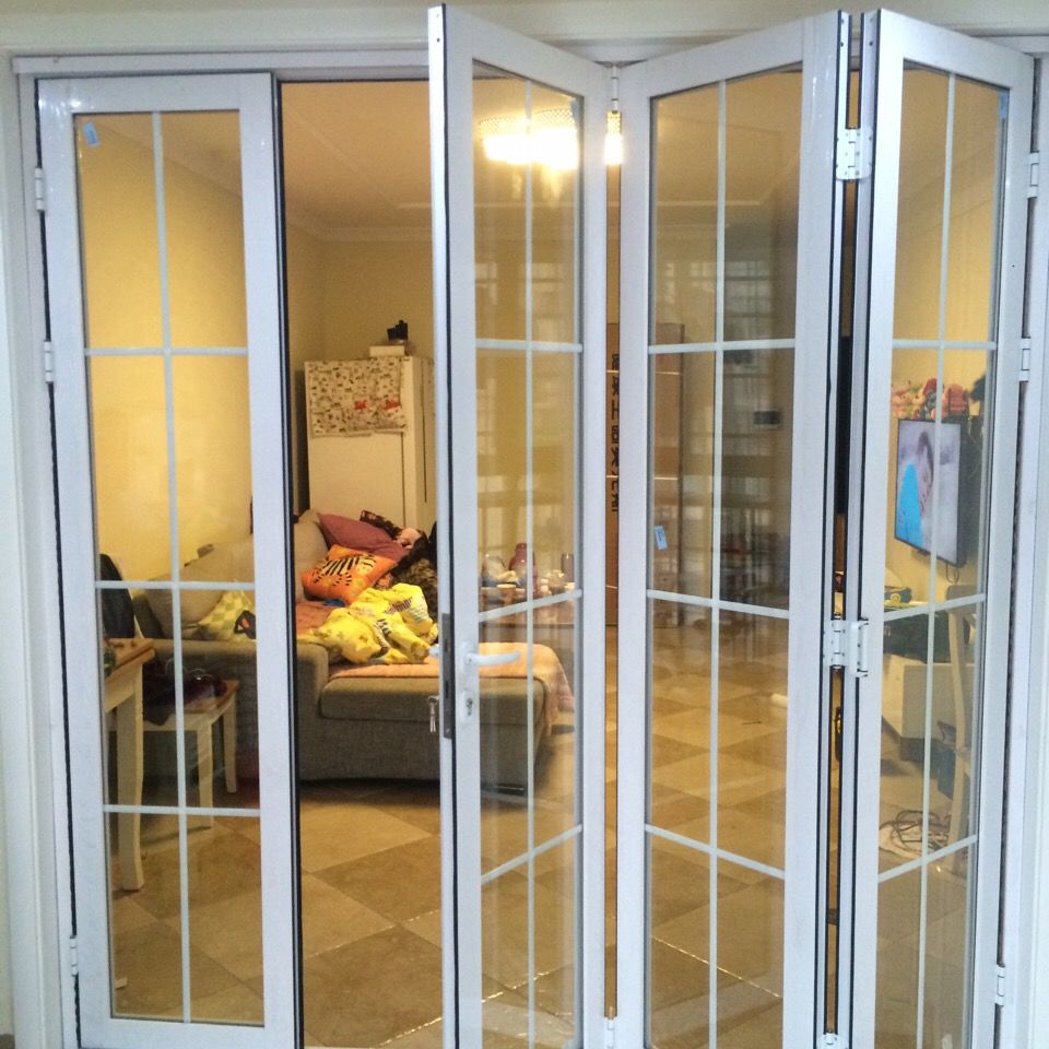 大折叠门推拉门阳台钢化玻璃门隔断门客厅铝镁合金室内门极窄门