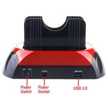 USB3.0 双SATA 硬盘底座 2.5/3.5 机械 固态硬盘座可脱机一键克隆