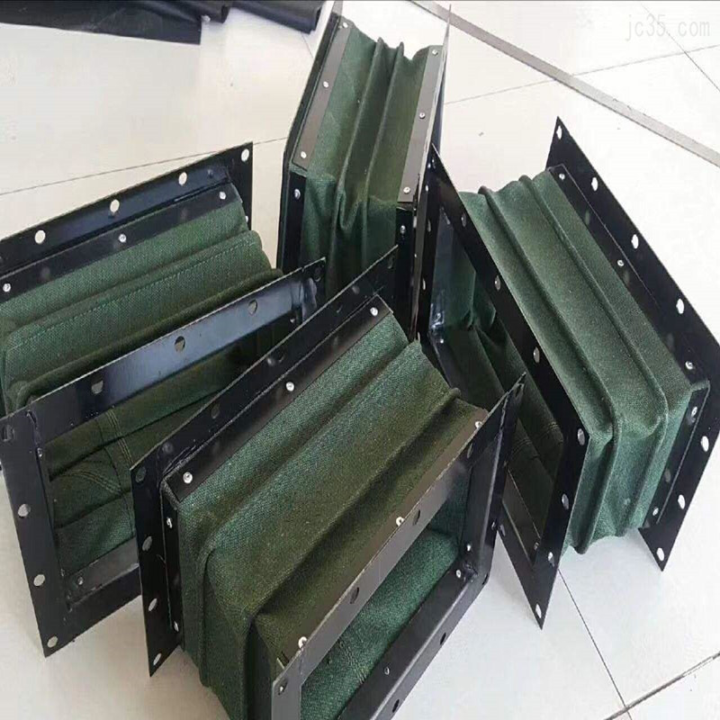 现货帆布软连接 风机软连接 柔性伸缩软风管 帆布通风软管软连接