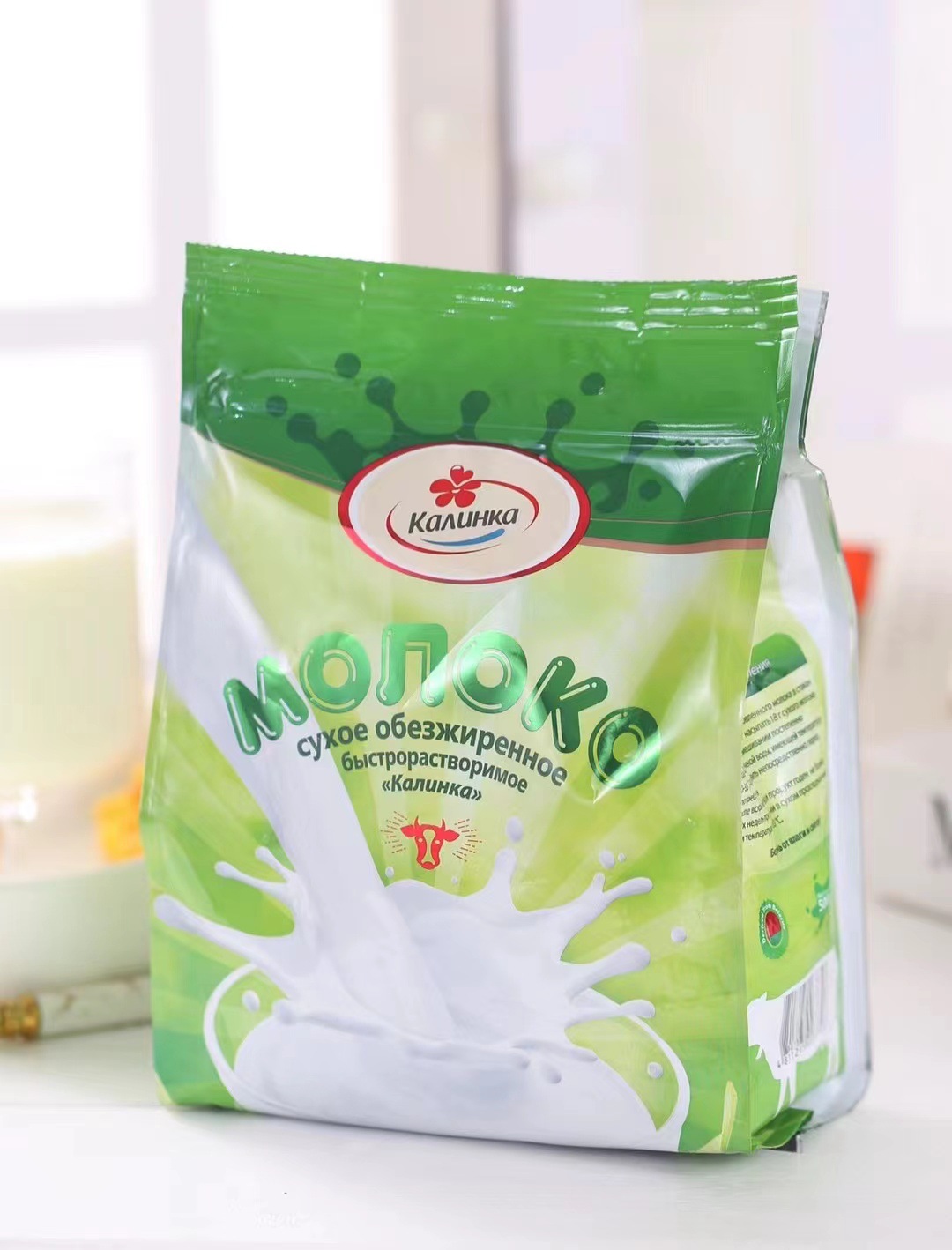 白俄罗斯进口卡林卡奶粉500克 中老年青少年高钙低脂速溶脱脂奶粉