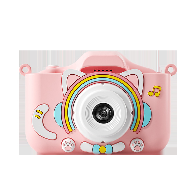 Cross-Border New Arrival Children's Camera Unicorn Cartoon Digital Mini X200 Hd Dual Camera Toy Gift Manufacturer