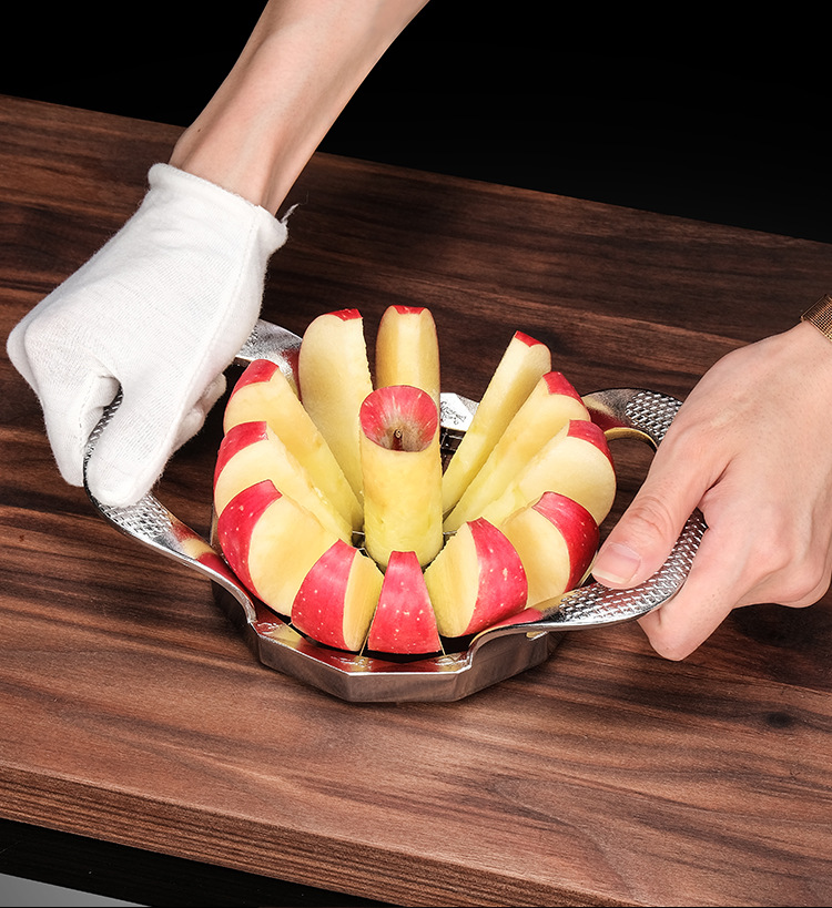 304不锈钢苹果切锌合金切片器分割器水果器厨房小工具用品切果器