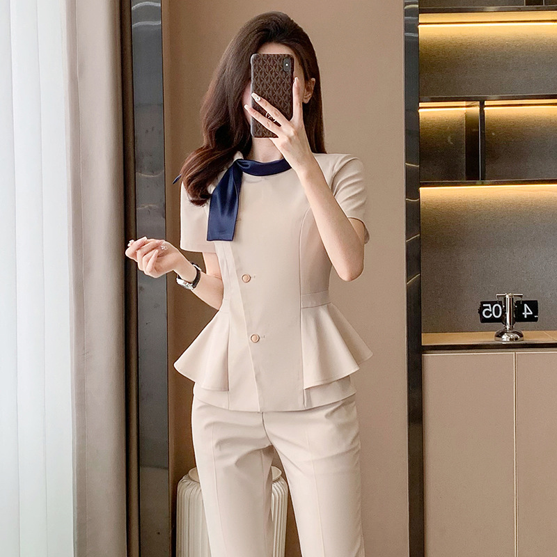 职业装女套装裙医美整形黄金店珠宝店导购工作服医院美容院工作装