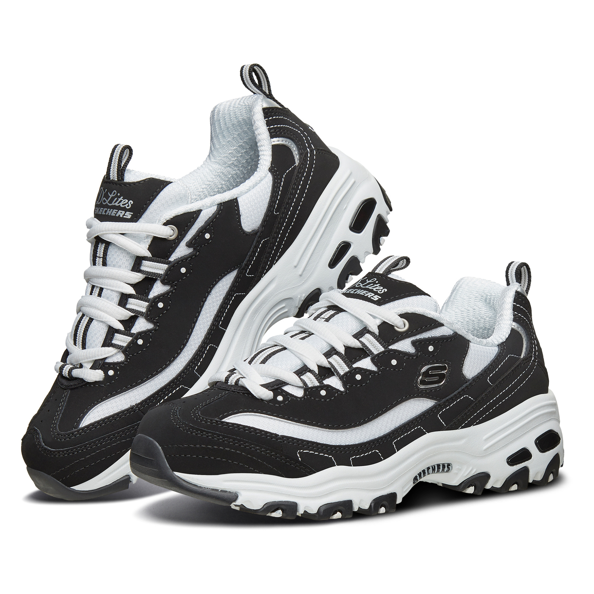 skechers斯凯奇厚底男鞋女鞋休闲鞋熊猫鞋老爹鞋66666179/52675