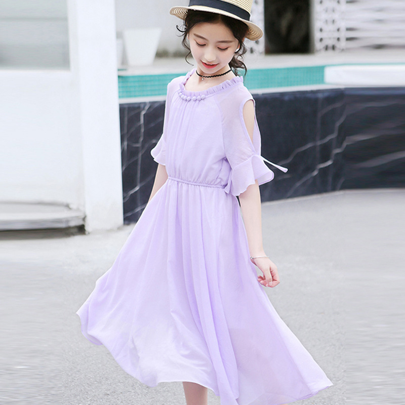 女童长裙夏季超仙儿童连衣裙过膝10中大童女装12岁女孩夏装裙子11