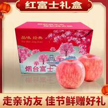 【烟台苹果】山东正宗栖霞红富士苹果新鲜脆甜礼盒水果一箱5斤/10