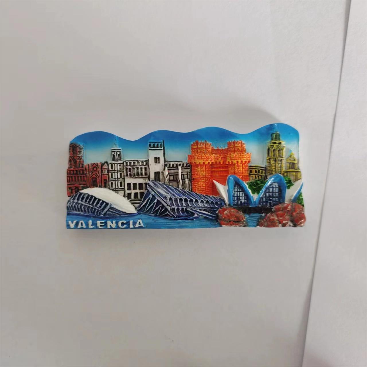 Customized Resin Refrigerator Magnet Processing Scenic Spot 3D 3D Tourism Souvenir Crafts Customized Resin Refrigerator Magnet