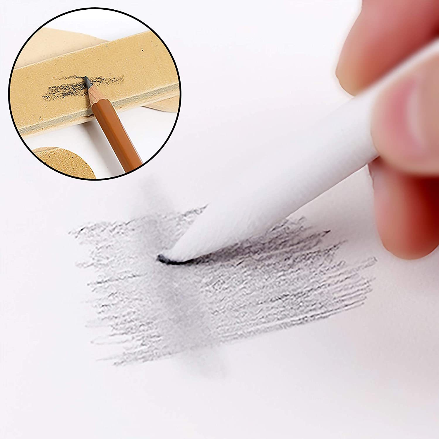 美术用品 素描绘画纸擦笔套装16件套 速写涂抹画画笔 新闻纸纸笔