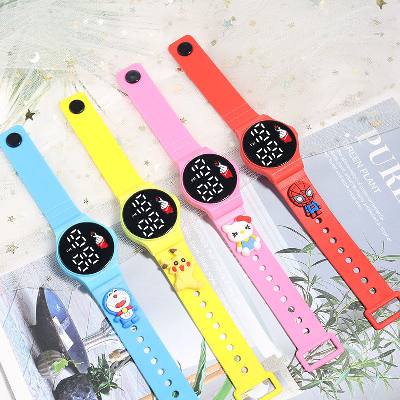 LED Electronic Watch Love Cartoon Led Watch Touch Waterproof Sunglasses Watch Male and Female Students Korean Fashion Watch