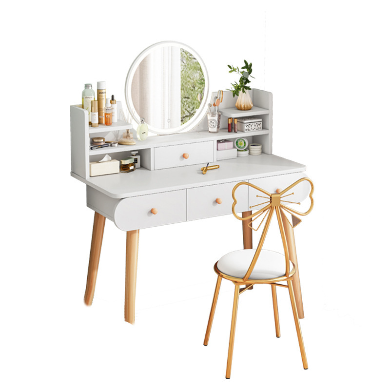 Dresser Bedroom Simple Modern Light Luxury Dresser Household Small Ins Style Makeup Table Storage All-in-One Cabinet