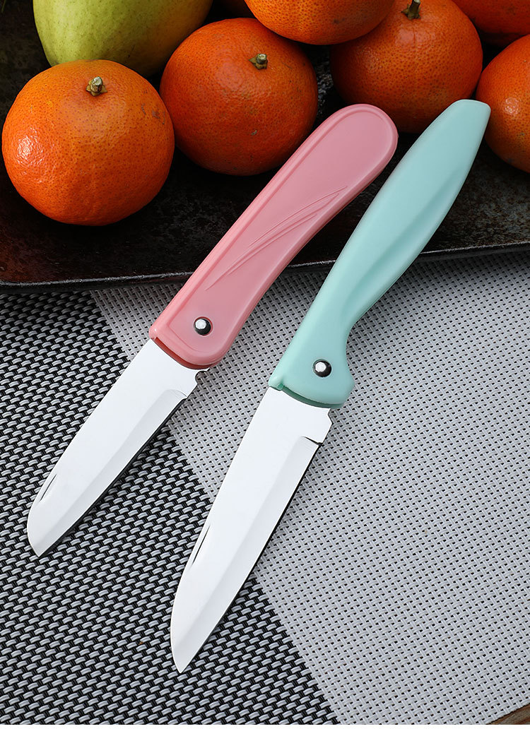 北欧风格水果刀削皮刀可折叠不锈钢瓜果刀