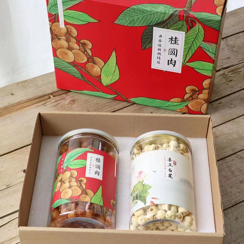 包装规格买家服务支付方式【产品名称】高州桂圆莲子礼盒装【产品规格
