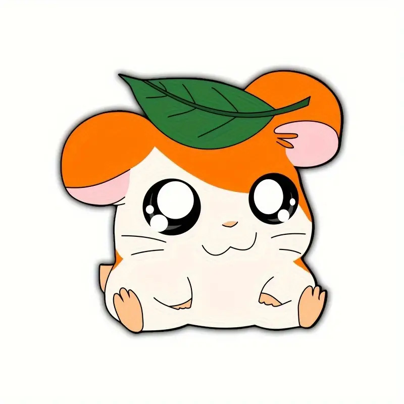 跨境汽车贴纸卡通3d仓鼠图案装饰汽车车身贴遮盖划痕防水汽车贴纸