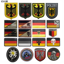 德国系列德意志鹰盾旗帜刺绣臂章魔术贴战术士气章布贴背包贴补丁