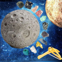 挖宝石星球挖矿原石月球男孩考古挖掘矿石玩具儿童挖掘探索水晶