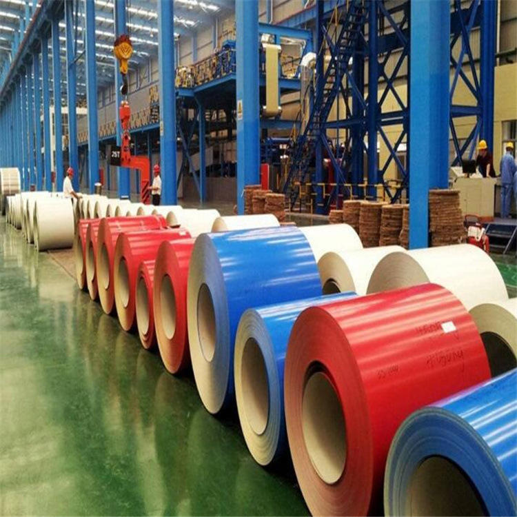 山东彩涂卷板镀锌彩涂板建筑钢结构彩钢卷海蓝绯红彩钢瓦彩钢板