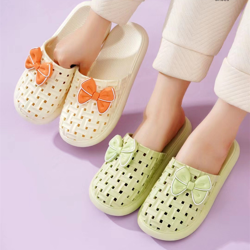 包头凉拖鞋】女网妈妈家居家鞋】新款室内外一次成型镂空透气学生