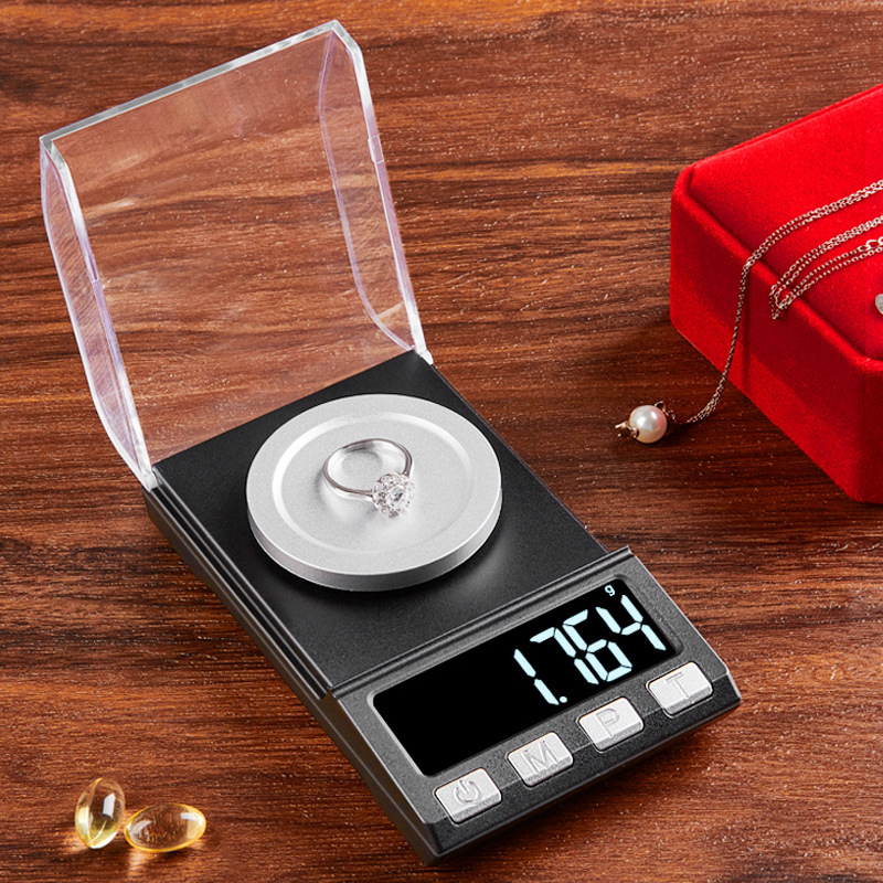 高精度毫克珠宝电子秤专用黄金精密商用小型天平0.001微克称