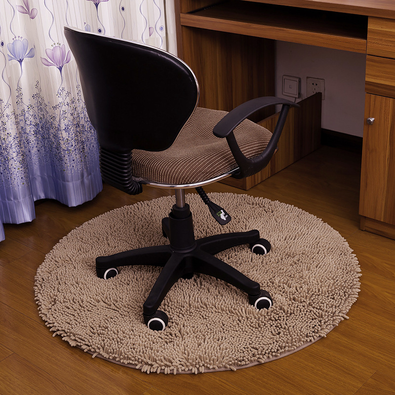 Computer Chair Floor Mat Carpet Bedroom and Household Bedroom Cushions Swivel Chair Floor Mat round Floor Mat Machine Washable