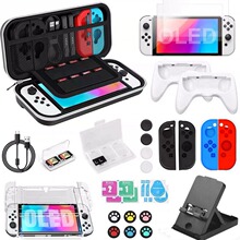 Switch OLED水晶売switch收纳包SWITCH OLED保护壳NS收纳包数据线