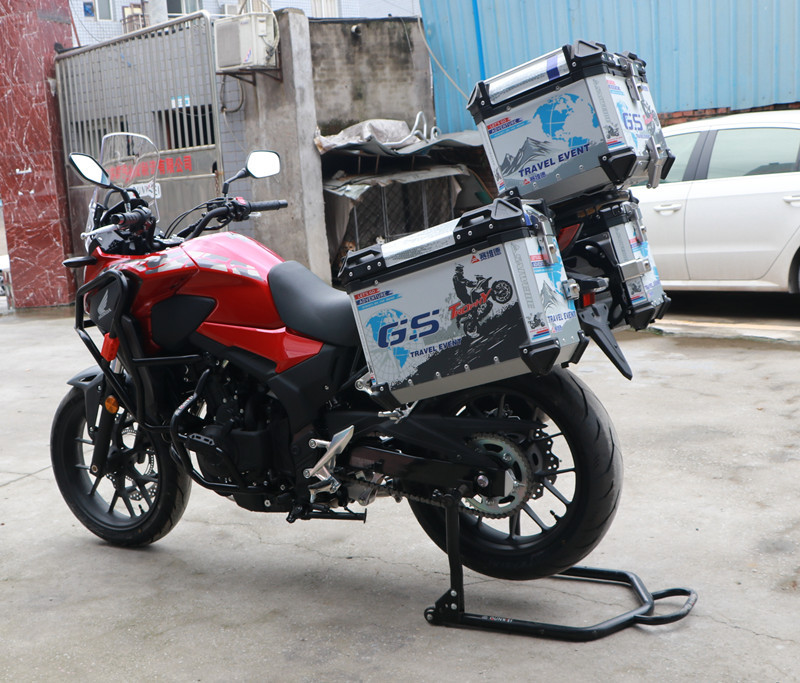 适用本田cb400x边箱铝合金三箱尾箱侧箱500x改装骑士装备