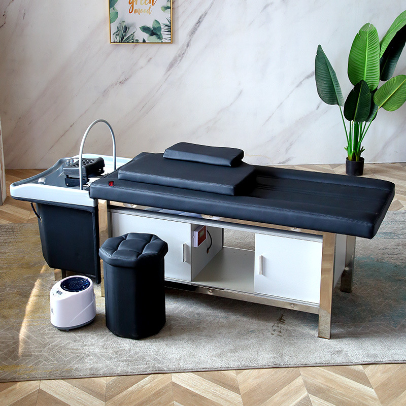 泰式水疗洗头床理发店专用头道汤中药熏蒸头疗洗头床理疗床采耳床