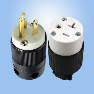 供应美标20a三极电源插头nema520美式防爆工业插头公母连接插座