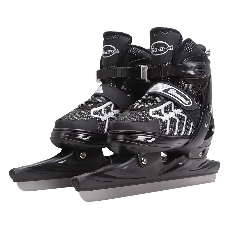 Adjustable Speed Skating Ice Skates Children Roller Skates the Skating Shoes Ice Skates Beginner Men and Women Adult Warm Ice Skates