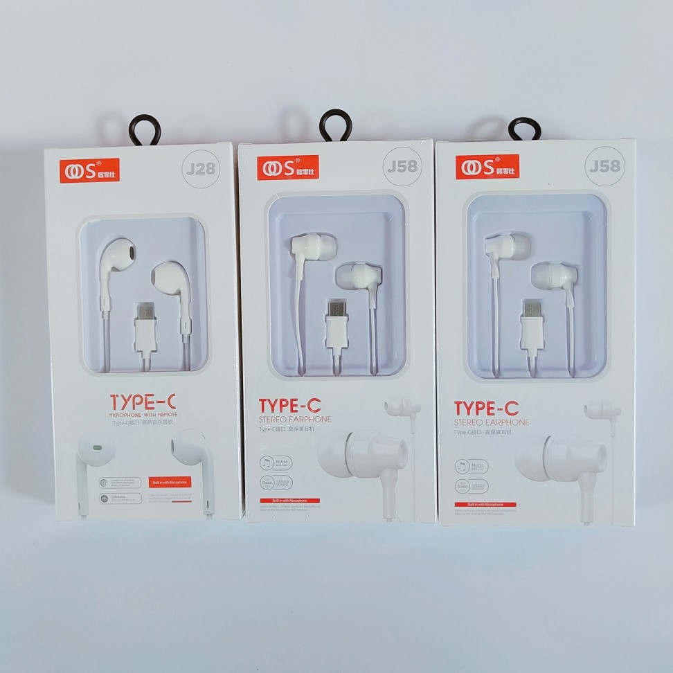 type-c扁头有线线控耳机入耳式耳机重低音使用波安卓k歌半入耳